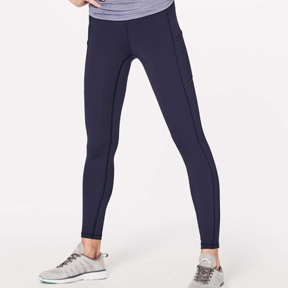Lululemon Speed Up Tight *Full-On Luxtreme Brushed 28" Midnight Navy- Size 6 - Picture 1 of 15
